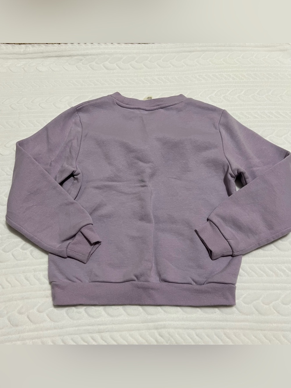 💗 H&M - Girls Lilac Ruffle-Front Sweatshirt - Picture 5 of 5